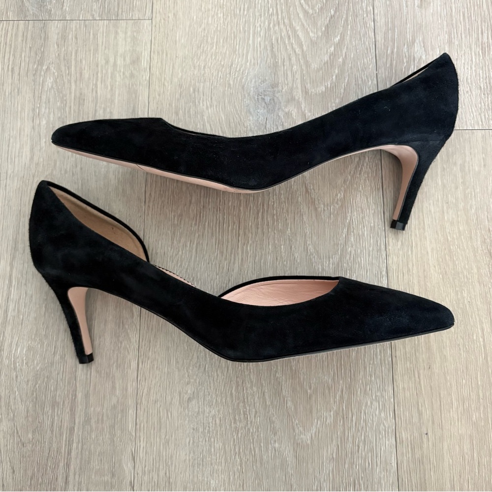 J. Crew Black Suede Heels